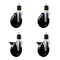 Service Caster 5'' Hard Rubber Wheel Swivel 1-7/8'' Expand Stem Caster Set 2 Brakes, 4PK SCC-EX20S514-HRS-2-PLB-2-178 - alternate 1